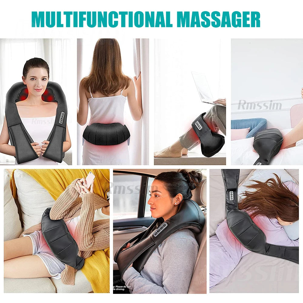 GlowRelaxa Shiatsu Heat Neck Massager