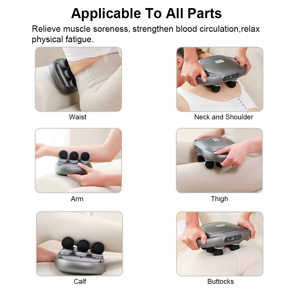 GlowRelaxa FlexiPulse Massage Gun