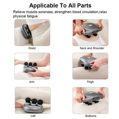 GlowRelaxa FlexiPulse Massage Gun