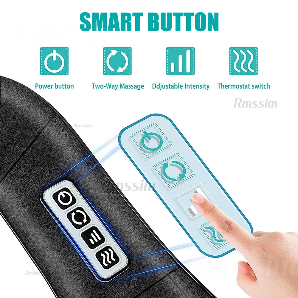 GlowRelaxa Shiatsu Heat Neck Massager