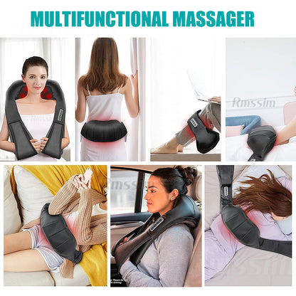 GlowRelaxa Shiatsu Heat Neck Massager