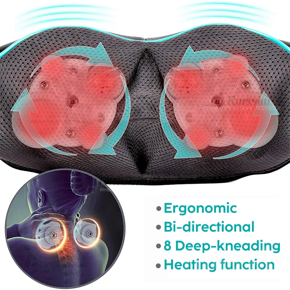 GlowRelaxa Shiatsu Heat Neck Massager